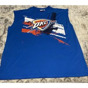 OKC Thunder Zipway Mens Athletic Sz 3XL XXXL Sleeveless Shirt Blue